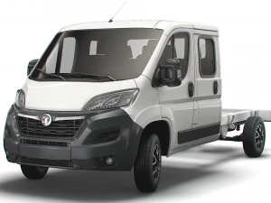 шасі vauxhall movano crew cab 4035 wb 2022 3D Модель