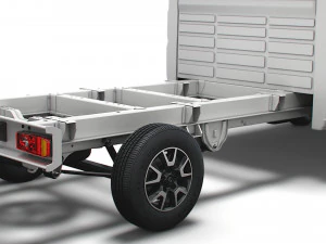 шасі vauxhall movano crew cab 4035 wb 2022 3D Модель