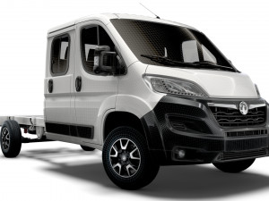 vauxhall movano chassis truck crew cab 4035 wb 2022 3D Model