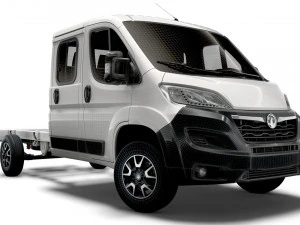 шасі vauxhall movano crew cab 4035 wb 2022 3D Модель