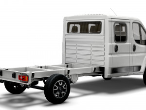 vauxhall movano chassis truck crew cab 4035 wb 2022 3D Model