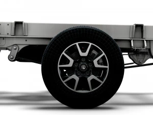 шасі vauxhall movano crew cab 4035 wb 2022 3D Модель