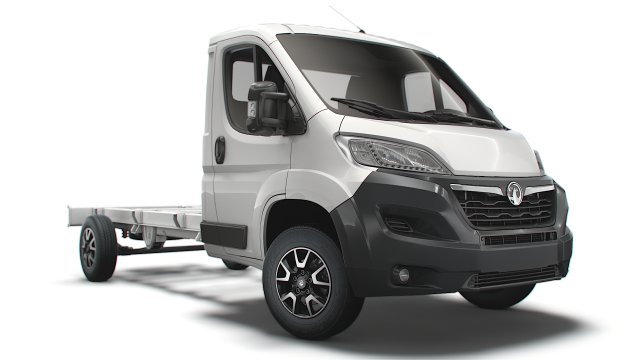 vauxhall movano chassis truck single cab 4035 wb 2022 3Dモデル .c4d .max .obj .3ds .fbx .stl .blend 
