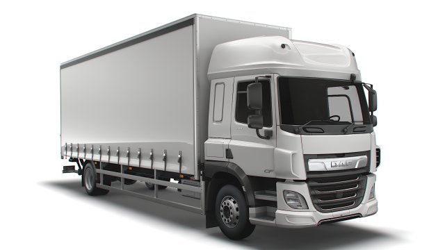 daf cf box 2020 3D 모델 .c4d .max .obj .3ds .fbx .stl .blend 