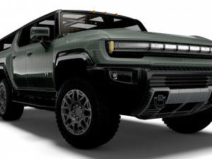 hummer ev gmc suv crawler 2024 3D Model