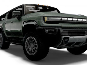 hummer ev gmc suv crawler 2024 3D Model
