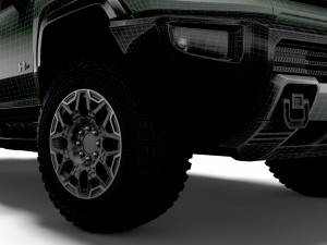 hummer ev gmc suv crawler 2024 3D Model