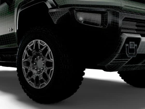 hummer ev gmc suv crawler 2024 3D Model