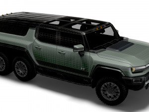 hummer ev gmc suv crawler 2024 3D Model