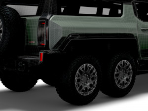 hummer ev gmc suv crawler 2024 3D Model