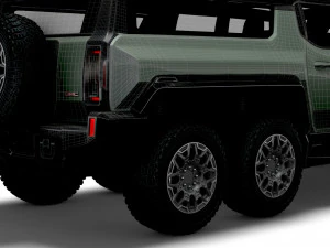 hummer ev gmc suv crawler 2024 3D Model