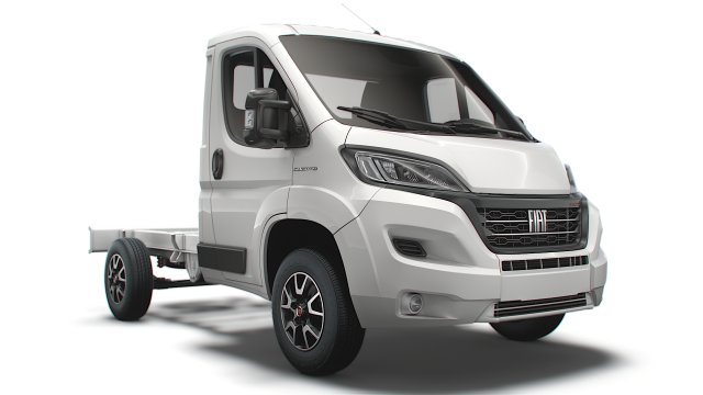 fiat ducato chassis truck single cab 3000wb 2022 3D 모델 .c4d .max .obj .3ds .fbx .stl .blend 