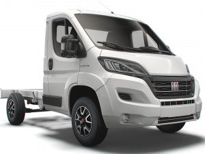 fiat ducato chassis truck single cab 3000wb 2022 Modelo 3D