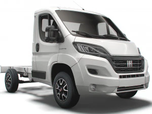 caminh&atilde;o chassi fiat ducato cabine &uacute;nica 3000wb 2022 Modelo 3D