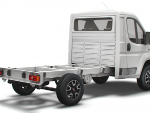 fiat ducato chassis truck single cab 3000wb 2022 3D 모델