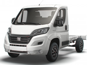 fiat ducato chassis truck single cab 3000wb 2022 3D 모델