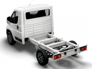 fiat ducato chassis truck single cab 3000wb 2022 3D 모델