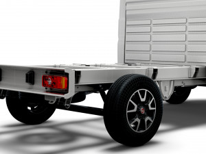 fiat ducato chassis truck single cab 3000wb 2022 3D 모델
