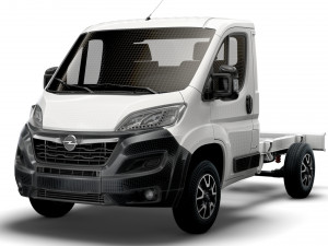 opel movano chassis truck single cab 3000wb 2022 Model 3D