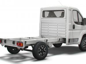 vauxhall movano chassis truck single cab 3000wb 2022 Modèle 3D