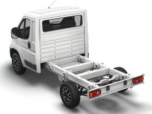 vauxhall movano chassis truck single cab 3000wb 2022 Modèle 3D