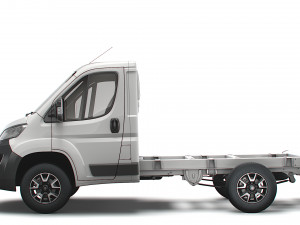 vauxhall movano chassis truck single cab 3000wb 2022 Modèle 3D