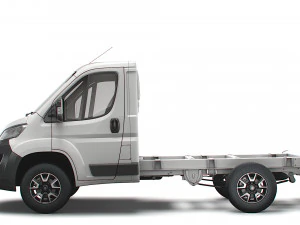 vauxhall movano chassis truck single cab 3000wb 2022 3D Model