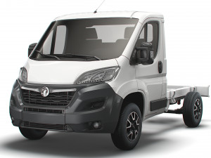 vauxhall movano chassis truck single cab 3000wb 2022 Modèle 3D