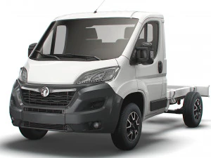 vauxhall movano chassis truck single cab 3000wb 2022 3D Model