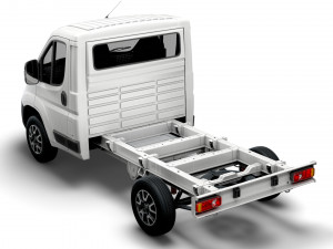 vauxhall movano chassis truck single cab 3000wb 2022 Modèle 3D
