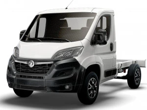 vauxhall movano chassis truck single cab 3000wb 2022 3D Model