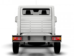 vauxhall movano chassis truck single cab 3000wb 2022 Modèle 3D