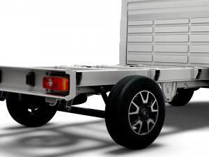 vauxhall movano chassis truck single cab 3000wb 2022 Modèle 3D