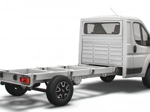 fiat ducato chassis truck single cab 3800wb 2022 3D Model