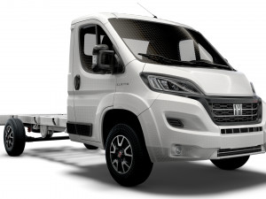 fiat ducato chassis truck single cab 3800wb 2022 3D Model