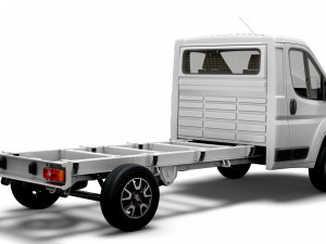 fiat ducato chassis truck single cab 3800wb 2022 3D Model