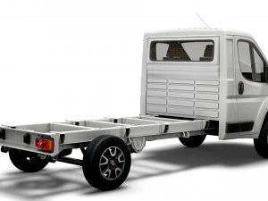 fiat ducato chassis truck single cab 3800wb 2022 3D Model