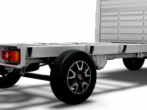 fiat ducato chassis truck single cab 3800wb 2022 3D Model