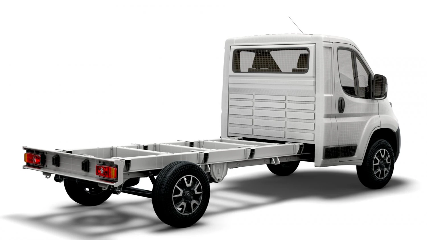 opel movano chassis truck single cab 3800wb 2022 3D Model .c4d .max .obj .3ds .fbx .stl .blend