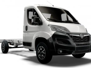 opel movano chassis truck single cab 3800wb 2022 3D Model