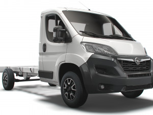 opel movano chassis truck single cab 3800wb 2022 3D 모델