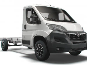 opel movano chassis truck single cab 3800wb 2022 3D Model