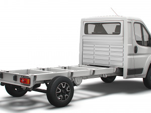 vauxhall movano chassis truck single cab 3800wb 2022 3D मॉडल