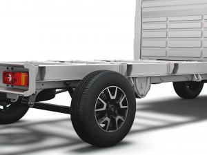 vauxhall movano chassis truck single cab 3800wb 2022 3D मॉडल