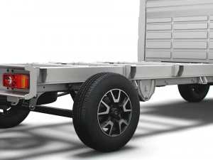 vauxhall movano chassis truck single cab 3800wb 2022 3D Model
