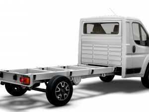 vauxhall movano chassis truck single cab 3800wb 2022 3D मॉडल
