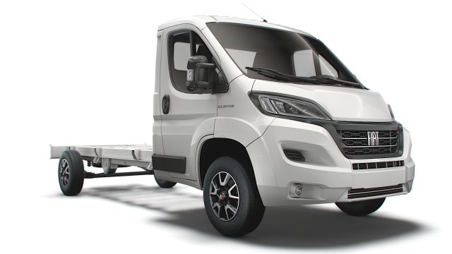 fiat ducato chassis truck single cab 4300wb 2022 Modelo 3D .c4d .max .obj .3ds .fbx .stl .blend 