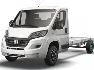 fiat ducato chassis truck single cab 4300wb 2022 Modelo 3D
