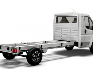 fiat ducato chassis truck single cab 4300wb 2022 Modelo 3D