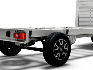 fiat ducato chassis truck single cab 4300wb 2022 Modelo 3D
